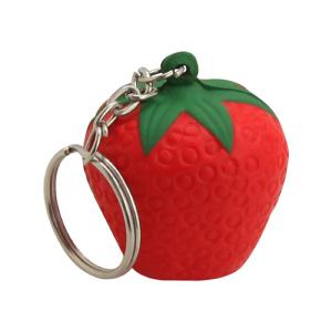 Stress Shape Strawberry Key Ring