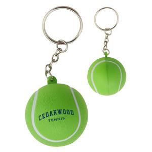 Stress Shape Tennis Ball Keyring