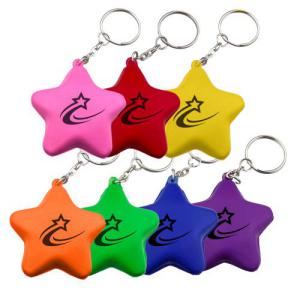 Key Ring Stress Shape Star